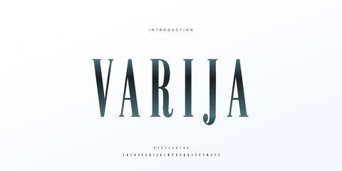 Royal, an elegant alphabet font and number. Premium uppercase fashion Design typography. vector illustration