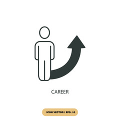 career icons  symbol vector elements for infographic web