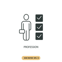profession icons  symbol vector elements for infographic web