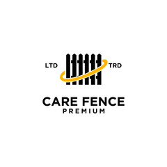 fence care minimalism logo vector design