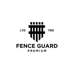 fence guard vector logo design
