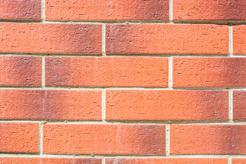 Fototapeta na wymiar Closeup of brick wall as background vignette abstract