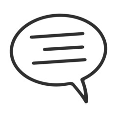 Text message cloud icon. Blogger advising product online to audience vector illustration. Person promoting services in social media to potential buyers. Online engagement