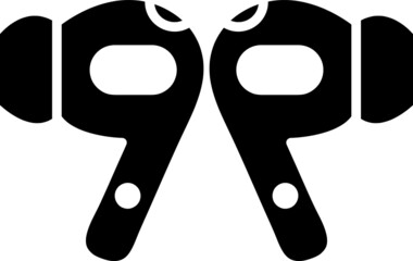 Airpod icon vector. Headphones sign, Airpods pro symbol.eps