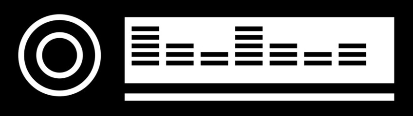 car radio, icon, vector illustration on white background..eps