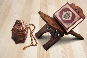 Muslim holy month Ramadan Kareem. Islamic nuanced decoration.