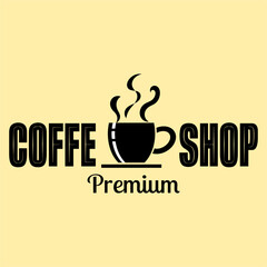 Coffee shop badge logo design. Perfect for modern coffee shop joints. Vector Illustration