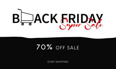 Black Friday sale banners for product promotion, shopping and sale.