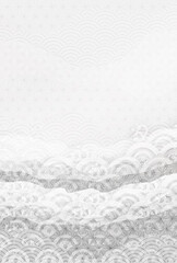 喪中　はがき　波　背景