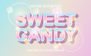 sweet candy 3d editable text effect font style template banner flyer background wallpaper banner poster flyer