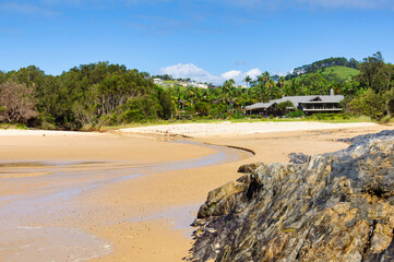 Jordans Creek on Diggers Beach - Coffs Harbour, NSW, Australia