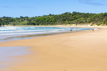 Low tide on Diggers Beach - Coffs Harbour, NSW, Australia