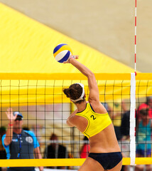 Volleyball Beach Player Vertical