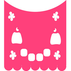 PAPEL PICADO,PAPEL PICADO SIN FONDO,PAPEL ROSA,FIESTA MEXICANA,DÍA DE MUERTOS