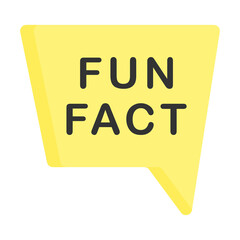 Fun Fact icon design template vector illustration