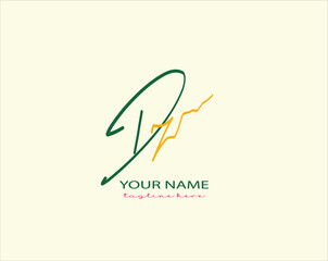 Logo vector of Dz initial handwriting