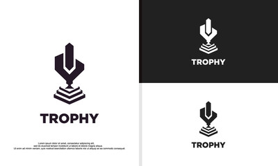 trophy symbol, simple logo trophy illustration