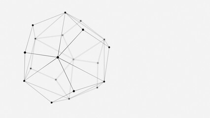 Abstract geometric connect lines and dots