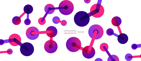 Network concept abstract background. Dots connection. Big data idea. Business template for wallpaper, banner, background or landing