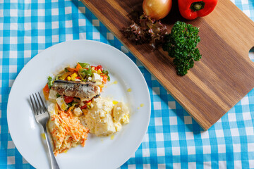 healthy salads with sardine