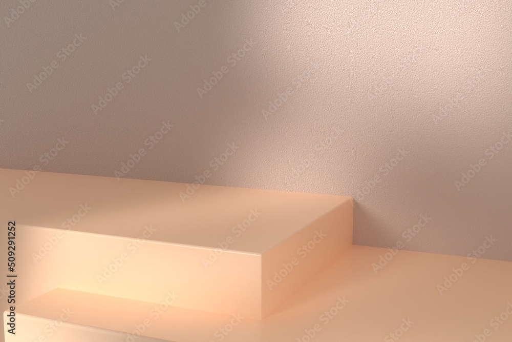 Poster minimalist empty space for product showcase 3d rendering