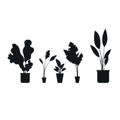 people, set of vector silhouettes