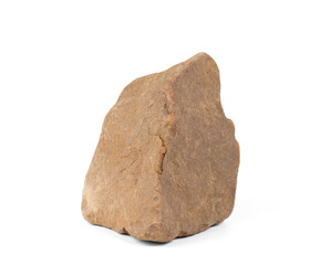 River rock or mountain rock isolated on a white background