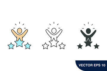 Star rating icons  symbol vector elements for infographic web
