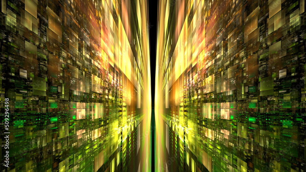 Poster big data transmission cloud computing, digital information database. high-speed mathematical calcula