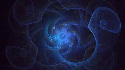 3D rendering abstract multicolor technology fractal light background