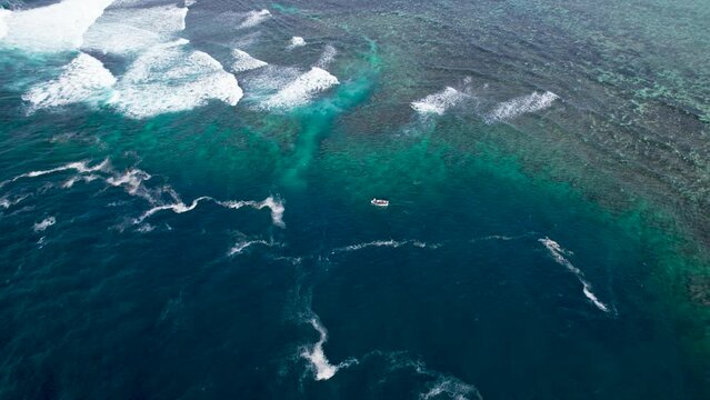 view of the Indian Ocean in mauritius