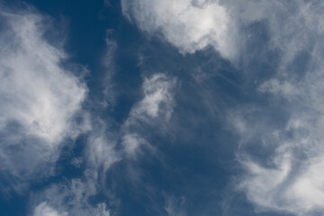 Beautiful blue cloudy sky