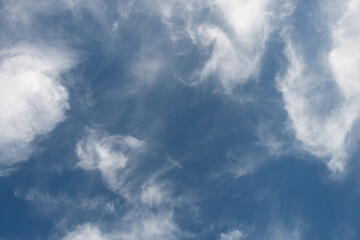 Beautiful blue cloudy sky