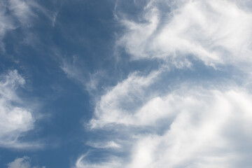 Beautiful blue cloudy sky