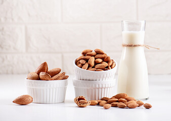 almonds and milk