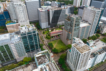 Cebu City, Philippines - Bird's eye view of Cebu IT Park. - obrazy, fototapety, plakaty