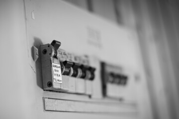 old electrical fuse box