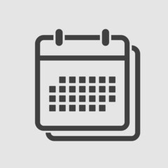 Icon page calendar - schedule, deadline, date, app