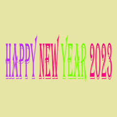Obraz premium Happy New Year 2023.