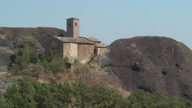 The church of Sant'Anna located on the Perduca Stone (Pietra Perduca, Italy).