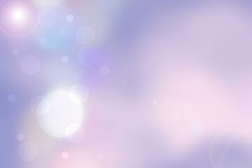 Abstract blurred fresh vivid spring summer light delicate pastel blue pink white bokeh background texture with bright circular soft color lights. Beautiful backdrop illustration.