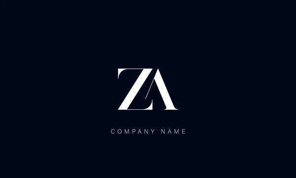 AZ, ZA Abstract Letters Logo Monogram
