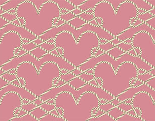 Rope seamless pattern, great for wallpaper and textile.