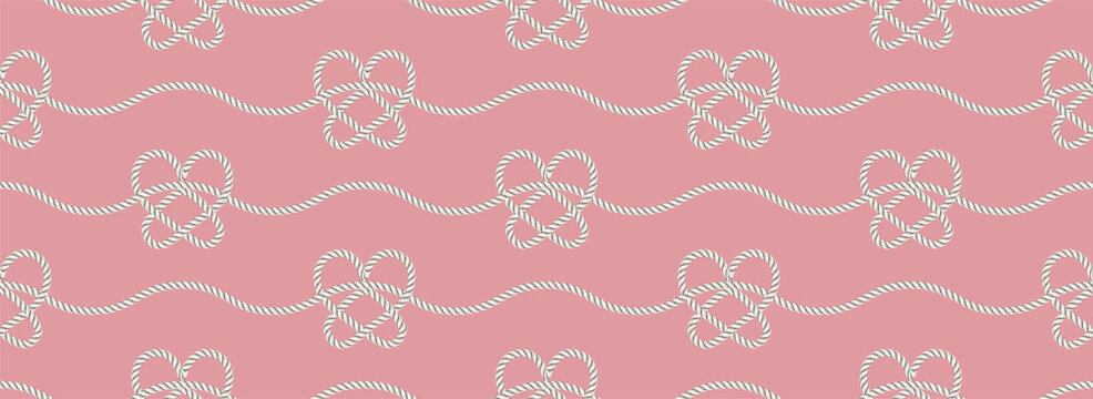 Rope seamless pattern, great for wallpaper and textile.