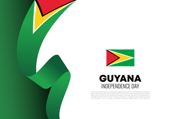 Guyana Independence day background national celebration on May 26th.