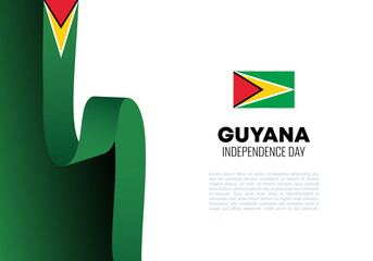 Guyana Independence day background national celebration on May 26th.