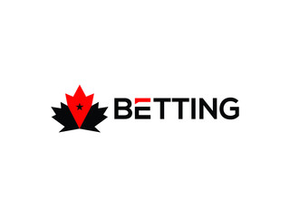 Fototapeta na wymiar Betting Star Logo. Sports Bet Vector Logotype.eps
