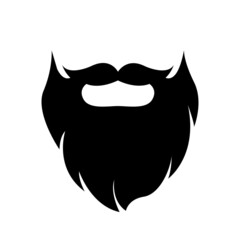 Beard logo icon vector illustration