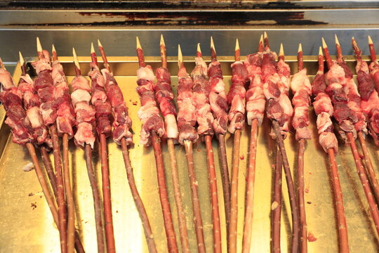 Xinjiang barbecue raw meat