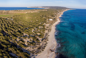 Migjorn beach, Formentera, Pitiusas Islands, Balearic Community, Spain